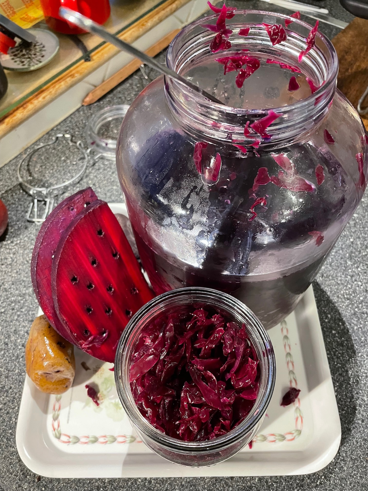 red cabbage sauerkraut